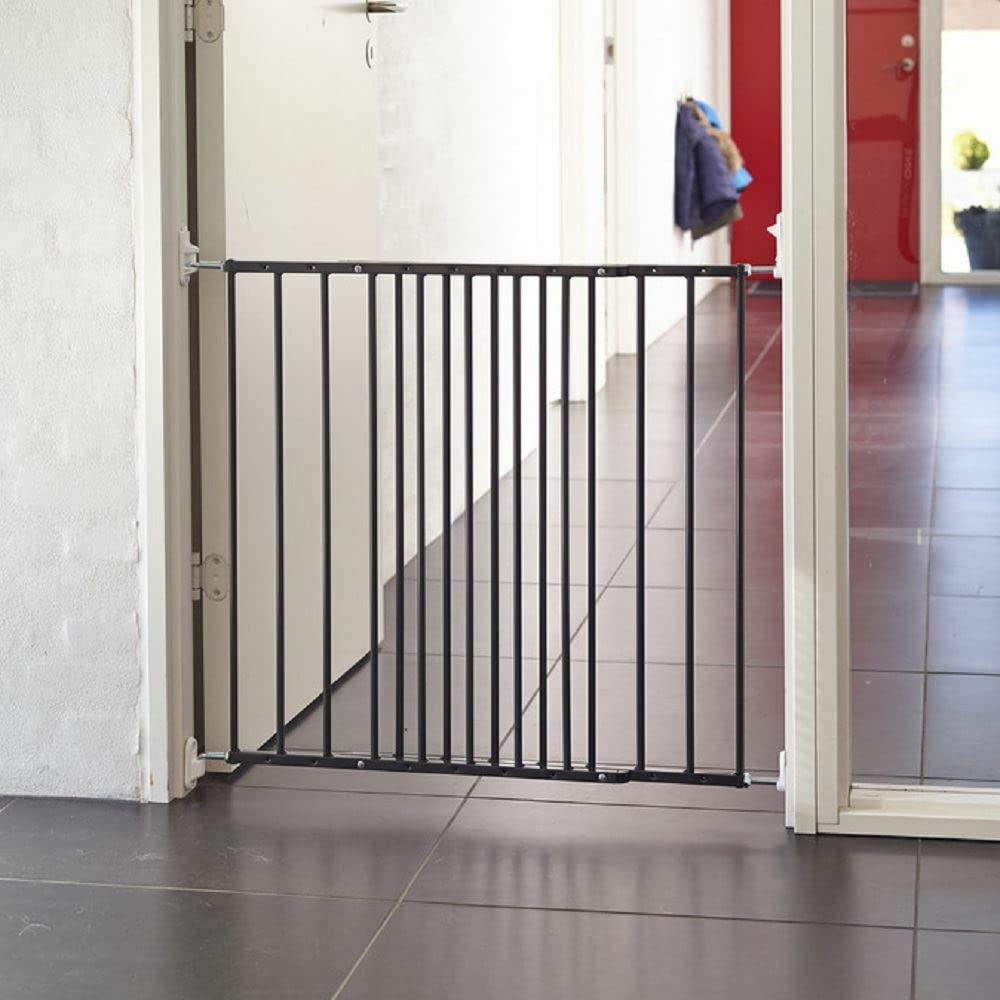 Safetots Cancello di sicurezza a vite estensibile in metallo per cancelletto per scale per bambini, bianco, 62,5 cm - 106,8 cm, cancelletto di sicurezza per bambini, barriera di sicurezza per bambini