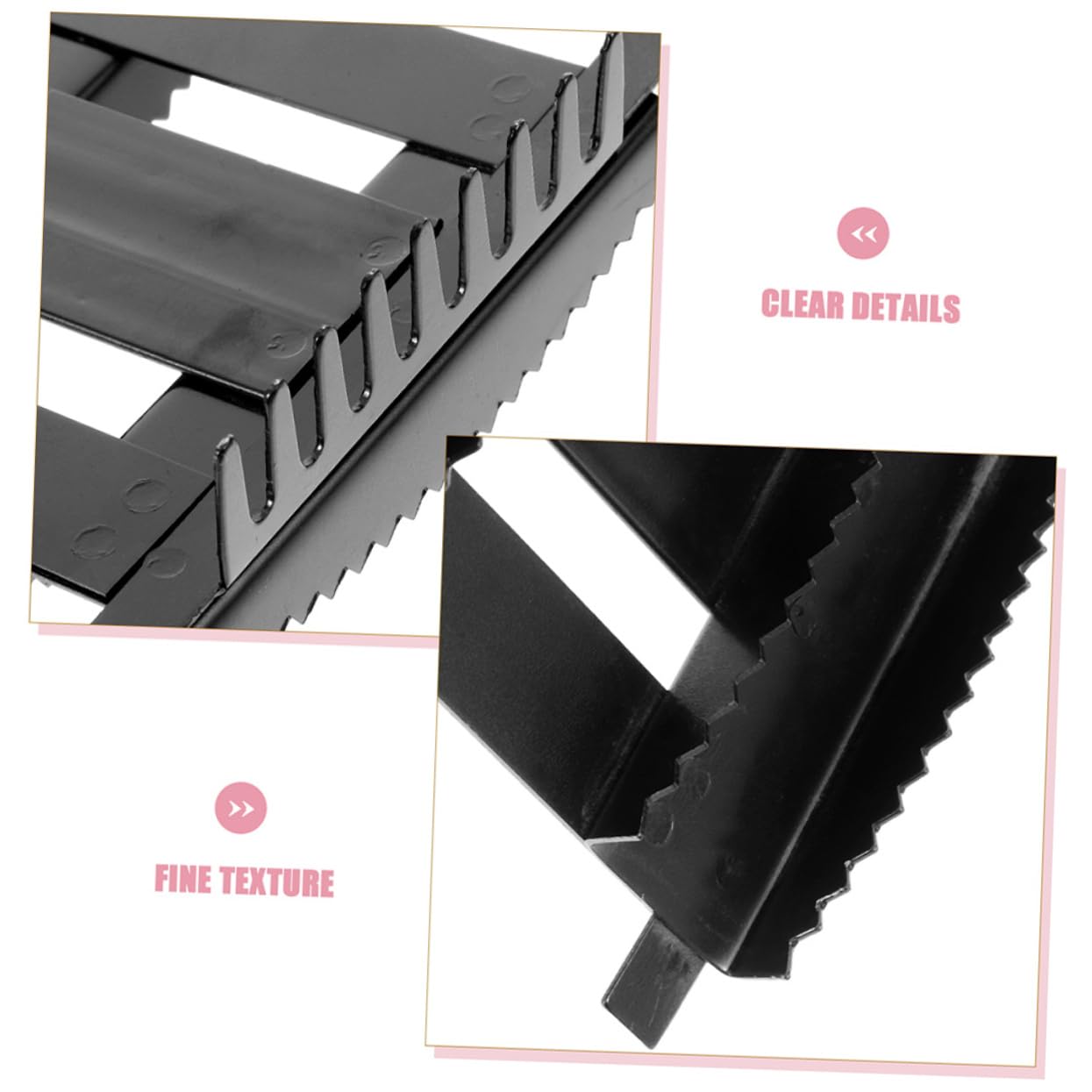 Cepillo de Limpieza para Caballos Mango Antideslizante 2 Piezas | Goma y Metal, Diseño Ergonómico, Negro, para Recorte Suave de Crin y Melena