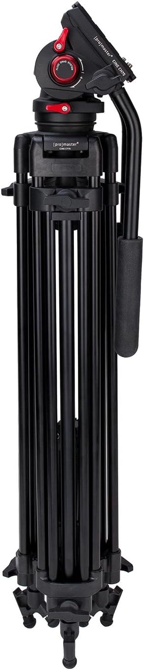 ProMaster CT75K Cine Tripod Kit folded