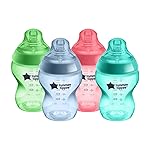 Tommee Tippee Natural Start Anti-Colic BPA Free Baby Bottles, 9oz, Slow-Flow Breast-Like Nipple for a Natural Latch, Designed for Seamless Transitions Between Bottle and Breast, Fiesta, Pack of 4