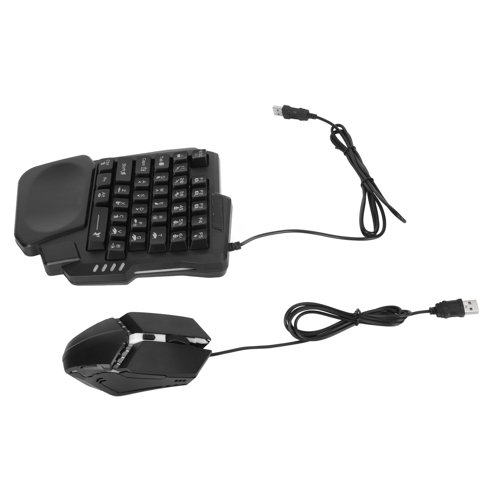 Combo de Medio Teclado y Ratón para Juegos, para Mix Se Teclado Convertidor de Ratón, K13 RGB Retroiluminado Medio Teclado, Ratón G4, Soporte de Teléfono para Android
