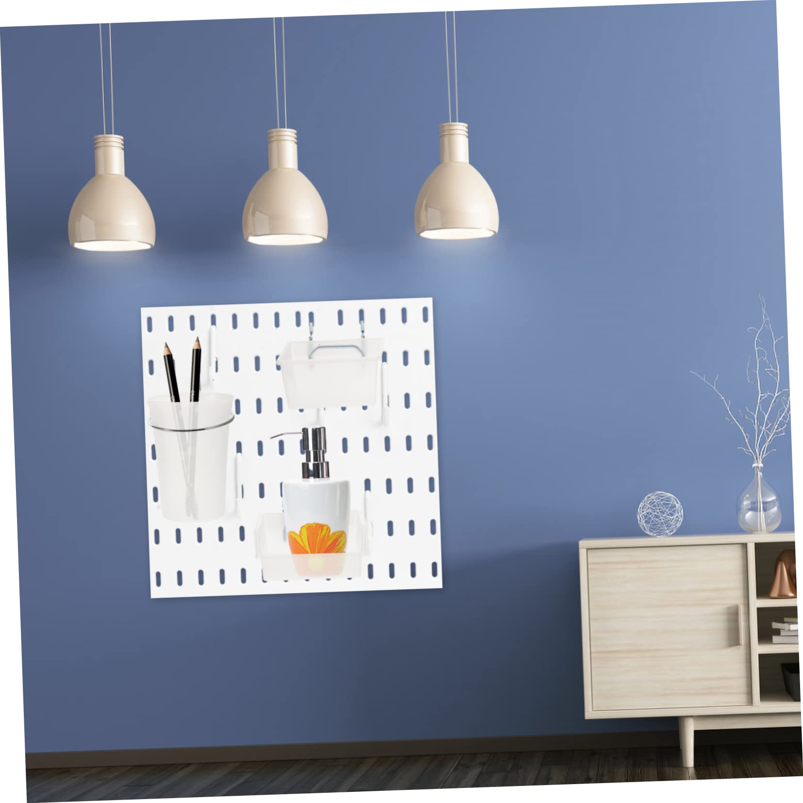 Veemoon Pegboard Garage Organizer Kit 1 Set Bins for Storage Wall Organizers Nail and Screw Organizers for Workshop Office Home