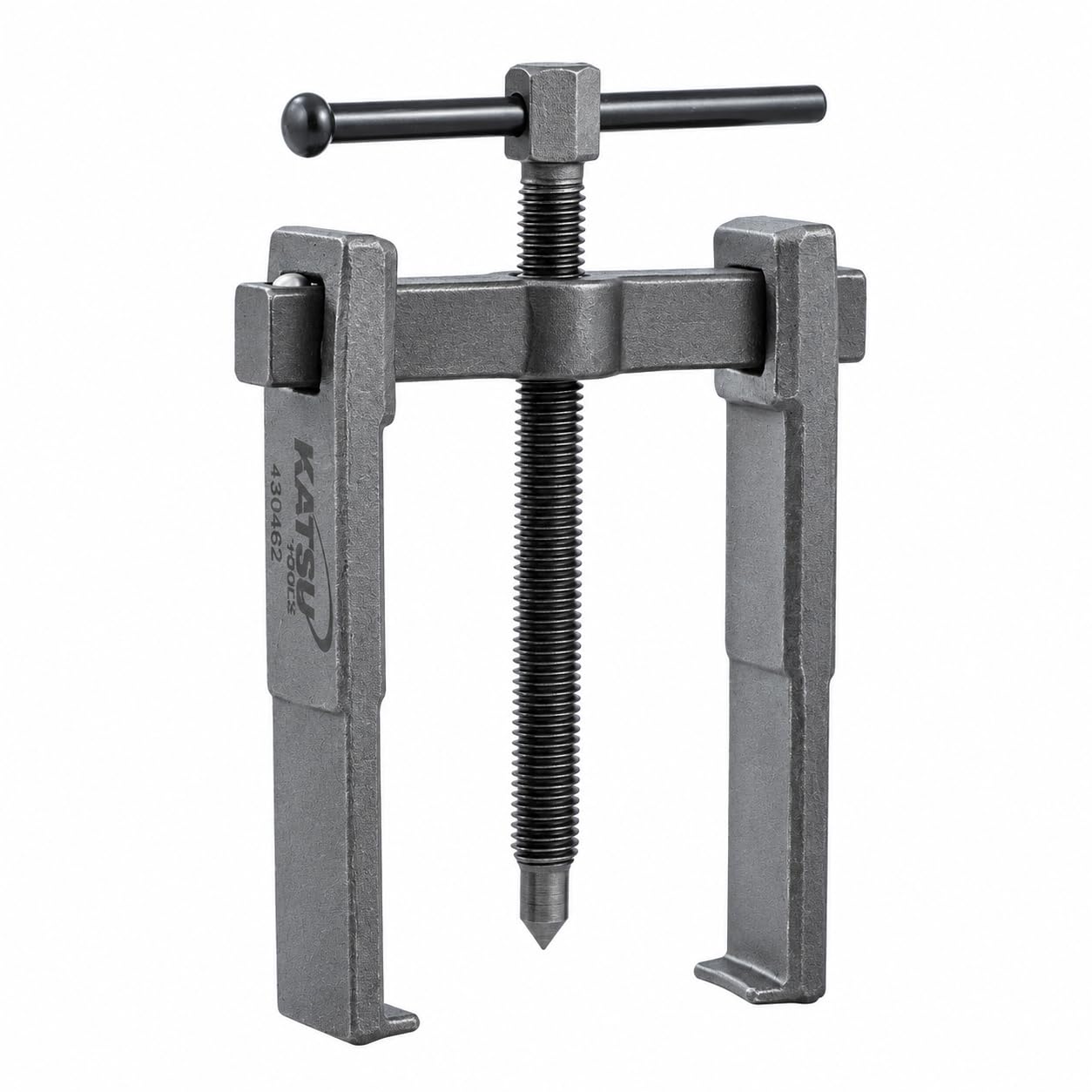 KATSU Tools Two Jaw Gear Bearing Puller Extractor Ultra Thin Claws 4" 100mm | Carbon Steel, Mini 2 Arms Special Thin Claws, Car Engine Repair Belt Pulley Wheel Removal Tool, Model 450462