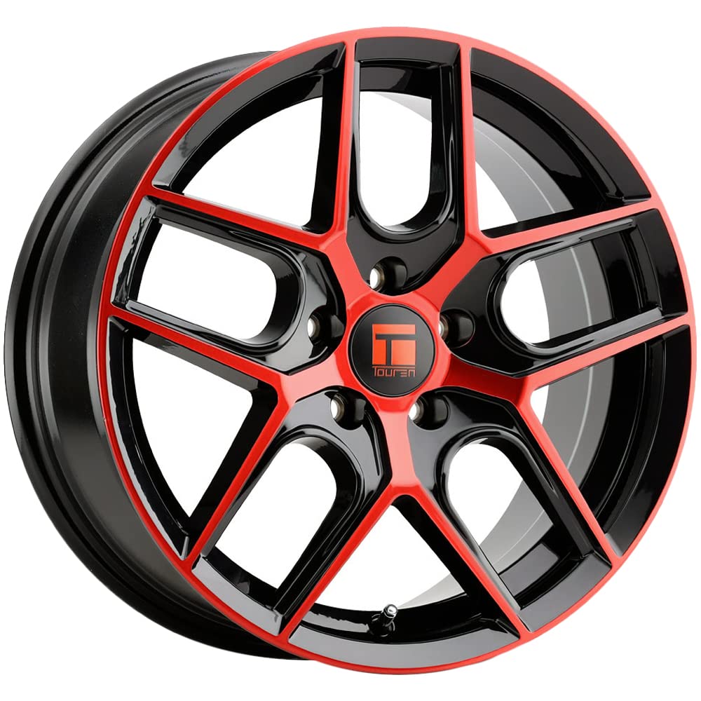 Amazon.com: Touren TR79 17x8 5x120 +35mm Black/Red Wheel Rim 17