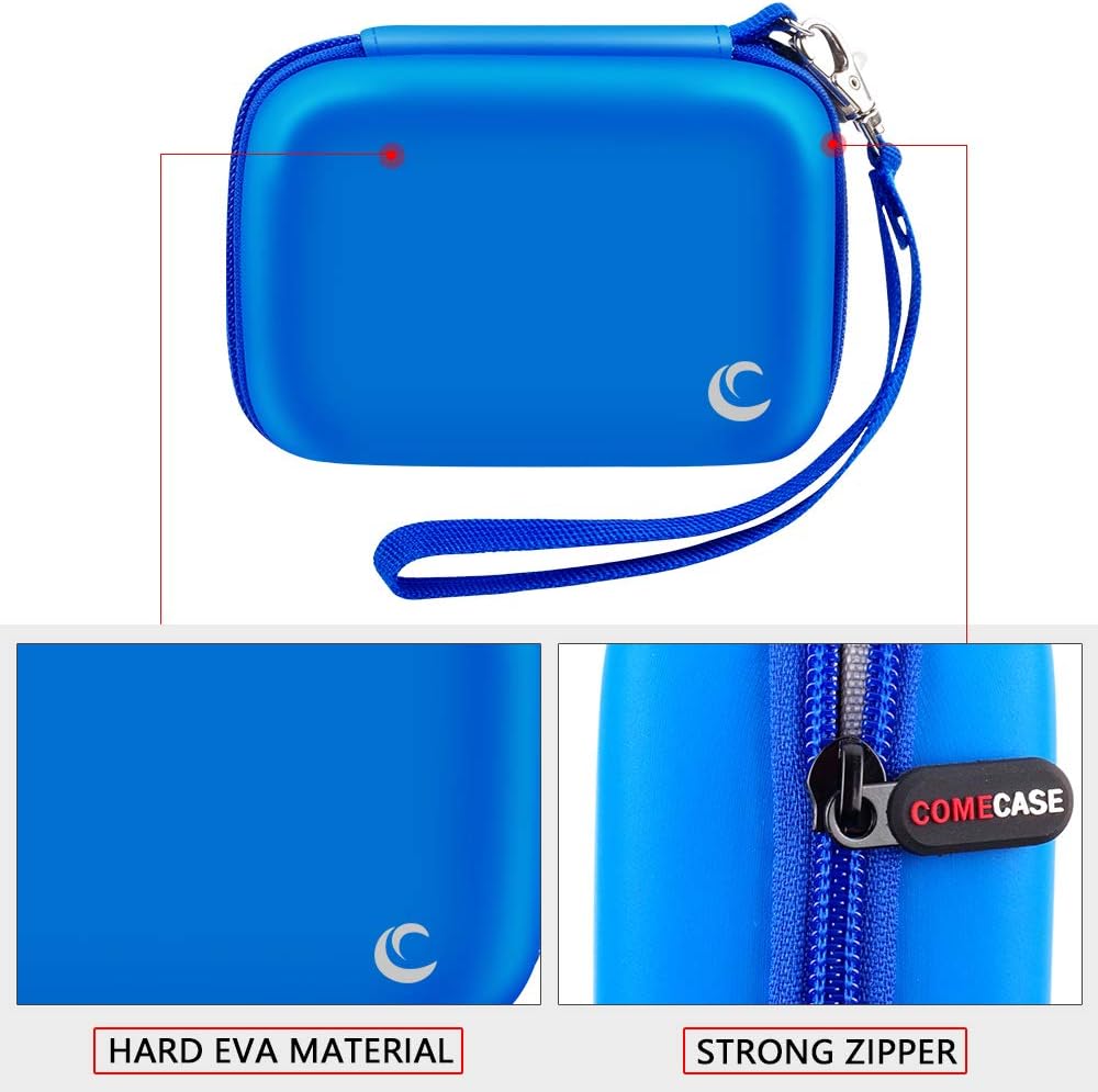 Carrying & Protective Case for Digital Camera, AbergBest 21 Mega Pixels 2.7" LCD Rechargeable HD/ Kodak Pixpro/ Canon PowerShot ELPH 180/190 / Sony DSCW800 / DSCW830 Cameras for Travel - Blue : Electronics