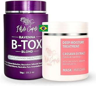 I Belli Capelli Hair B-tox Treatment for Blond & Argan Oil Mask- B-tox Capilar Para el Cabello, Formaldehyde-Free- Cirugia Capilar Para el Cabello- Effect Anti-Frizz, Volume Reduction, Smoothing