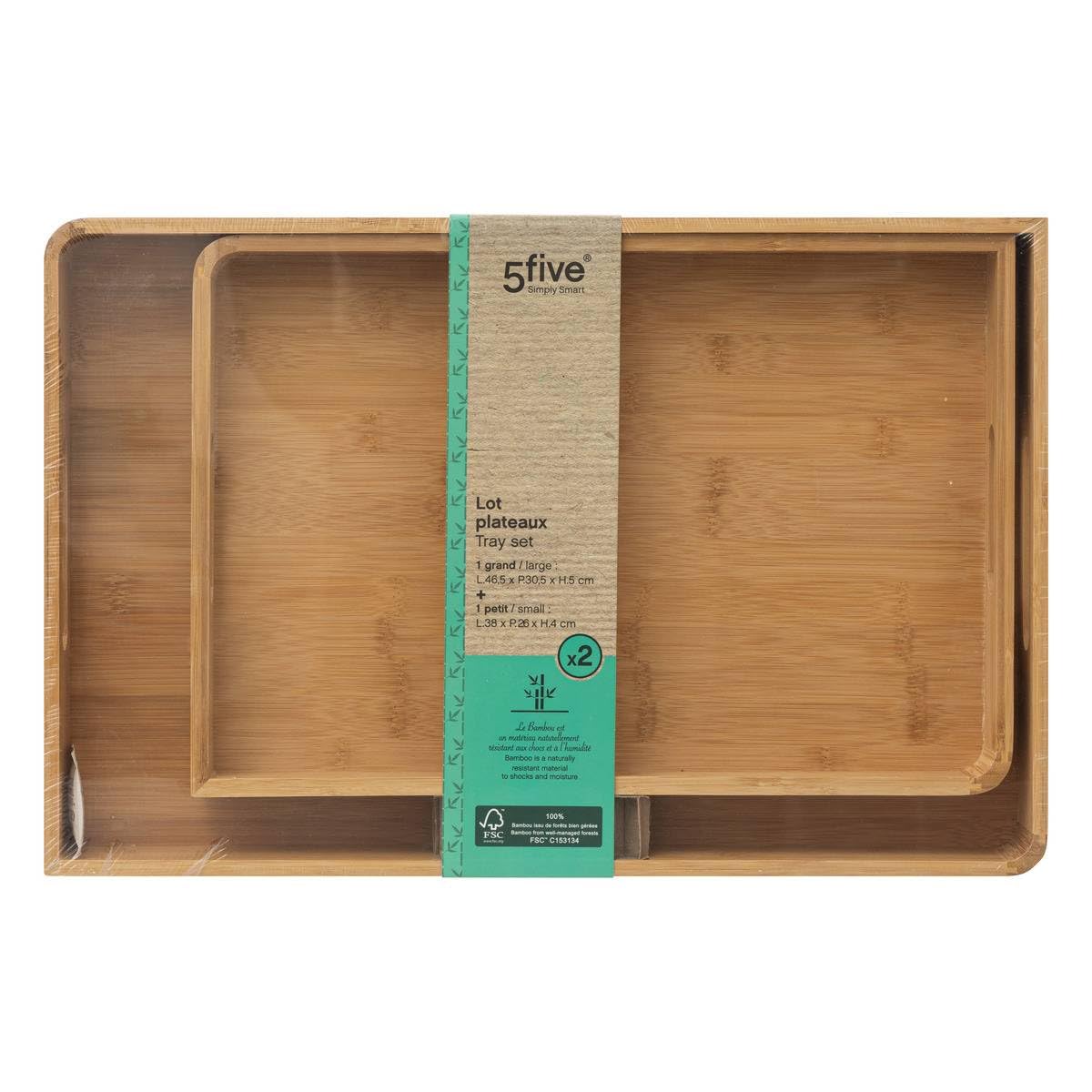 Set Plateaux bam x2, Beige
