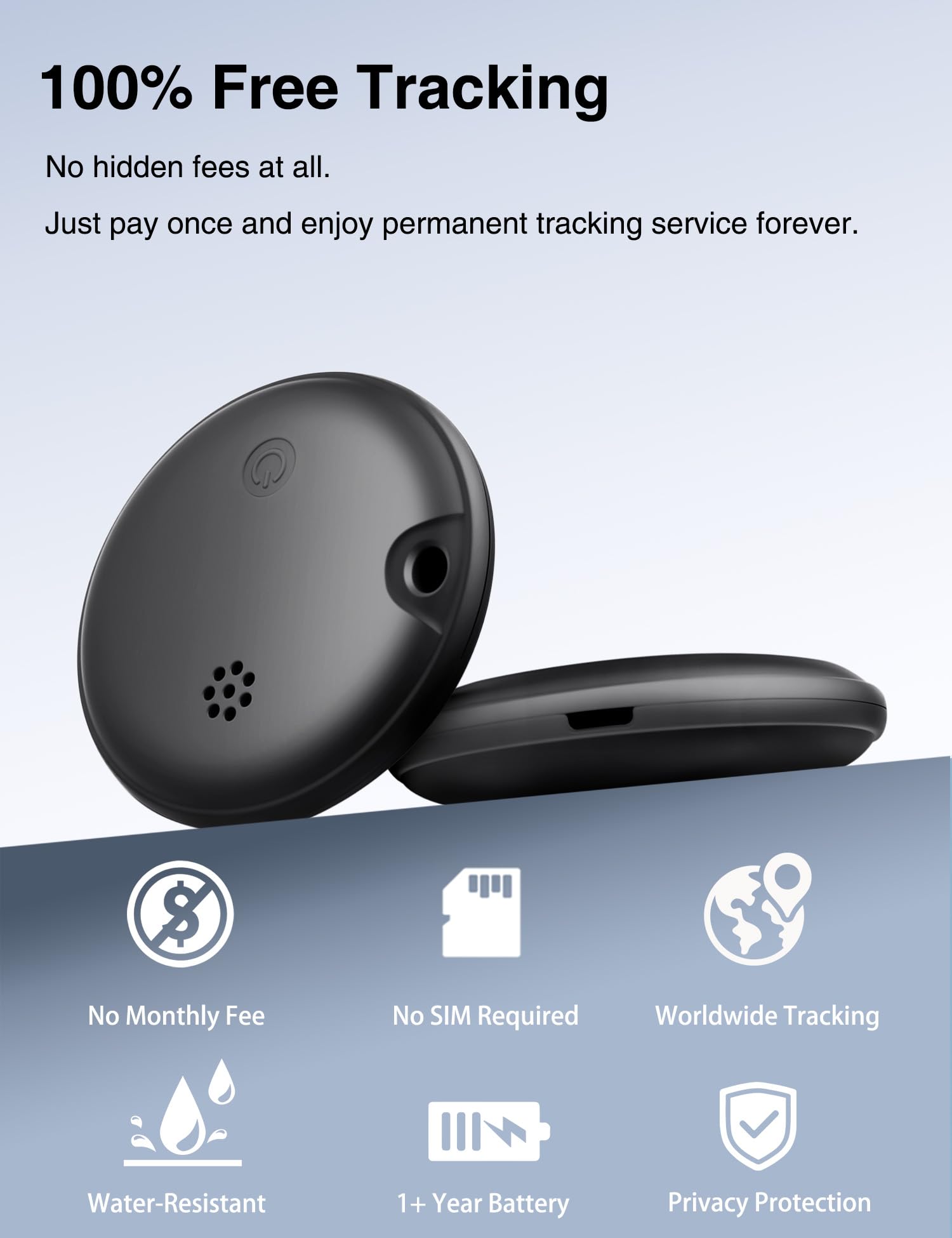 Tag Tracker per Android e iOS, Key Finder Smart Tracker Tag – Confezione da 2