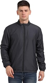 Turtle Men Solid Polyester Windcheater || Jacket for Outdoor Adventure & Casual Wear || Stylish Zipper Jacket for Men Price In India