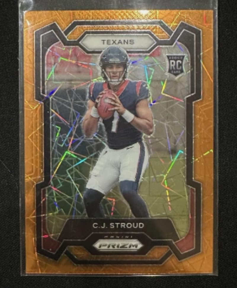 Football Trading Card 2023 Panini Prizm Prizm Orange Lazer #339 C.J. Stroud EX/NM RC Rookie Texans