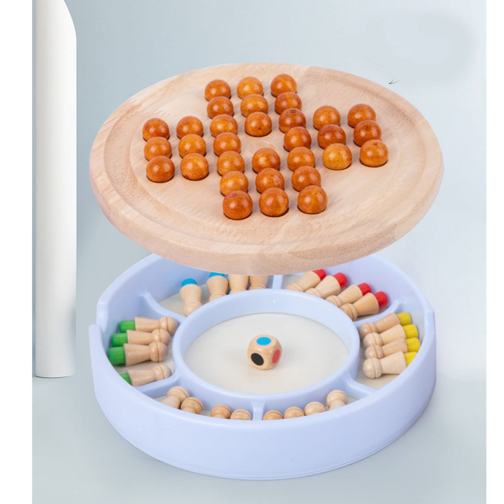 Vvikizy Jeu d'échecs en bois d'allumette de mémoire Jeu d'échecs en