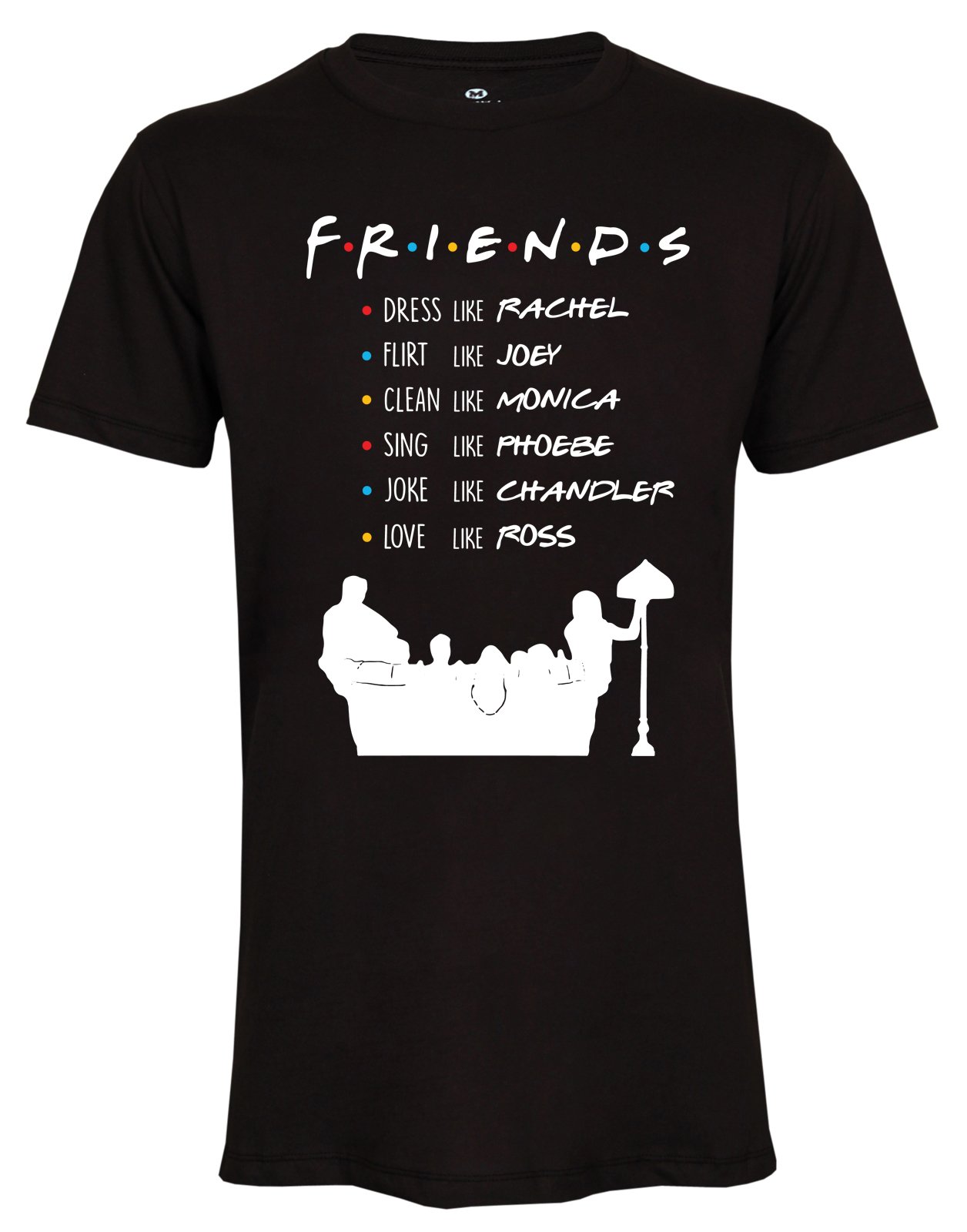 Friends TV Show Name List Men Unisex Shirt