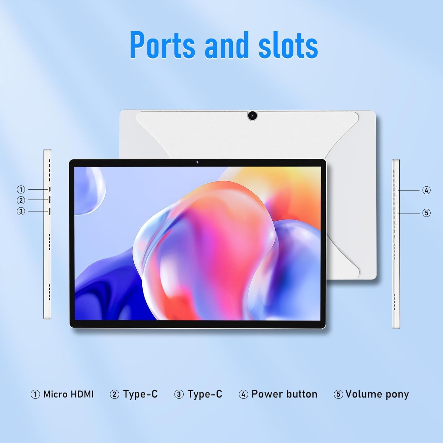 FUNYET 14 inch 2in1 Laptop,Processore N100 16GB RAM 1TB SSD Windows 11 PC Laptop,Tastiera Bluetooth con Retroilluminazione e sblocco con Impronte Digitali