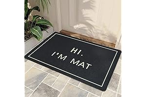 Hi I'm Mat Door Mat: Non-Slip, Quick-Drying, Durable for Indoor, Outdoor, and Kitchen Use