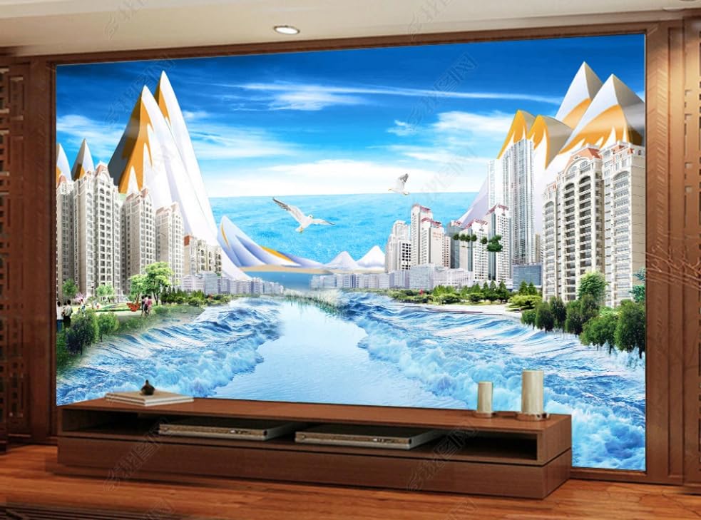 Papier peint intissé vue mer poster géant mural pour créer une ambiance évasion