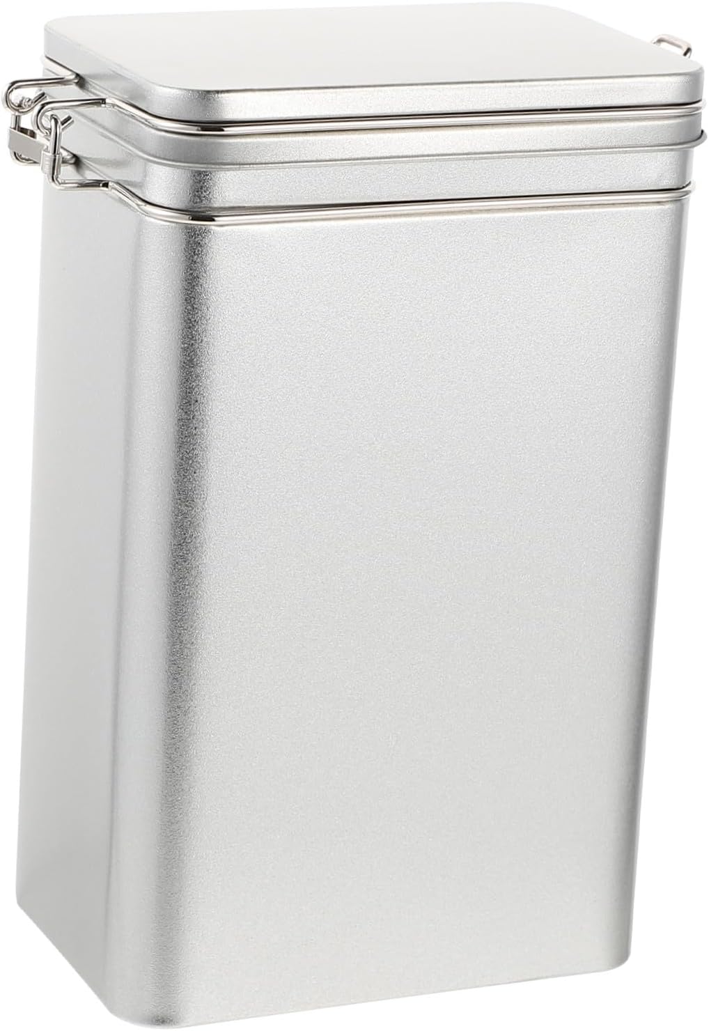 Lata cuadrada vintage Veemoon para almacenar café con tapa hermética