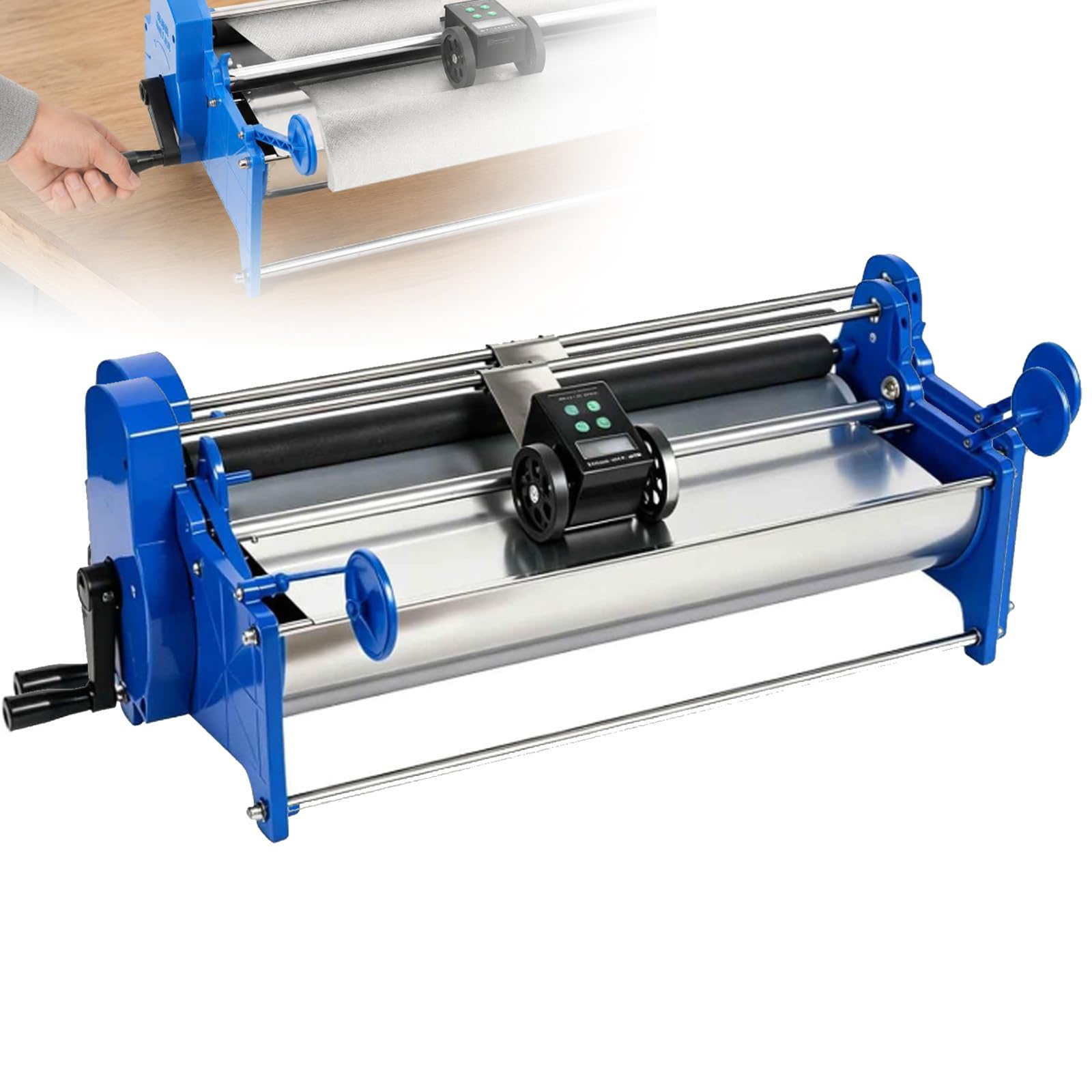 Macchina Manuale per La Colla Incollaggio Inamidaturaper Carta Da Parati | Con Serbatoio Da 8 L, 5-7 Rotoli Di Carta Da Parati per Riempimento, Distribuzione Ottimale Della Colla, Facile Applicazione