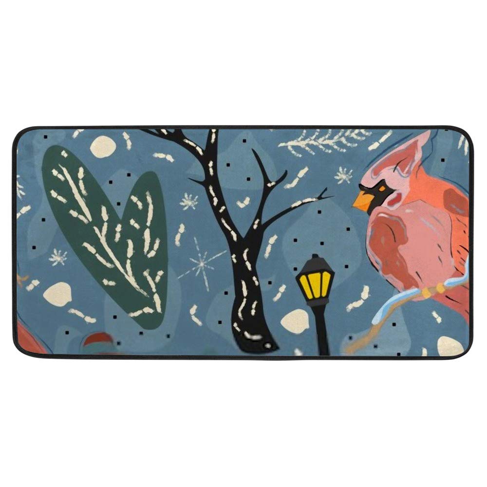 Tapis de cuisine lavable en machine antidérapant 99 x 50 cm coloré