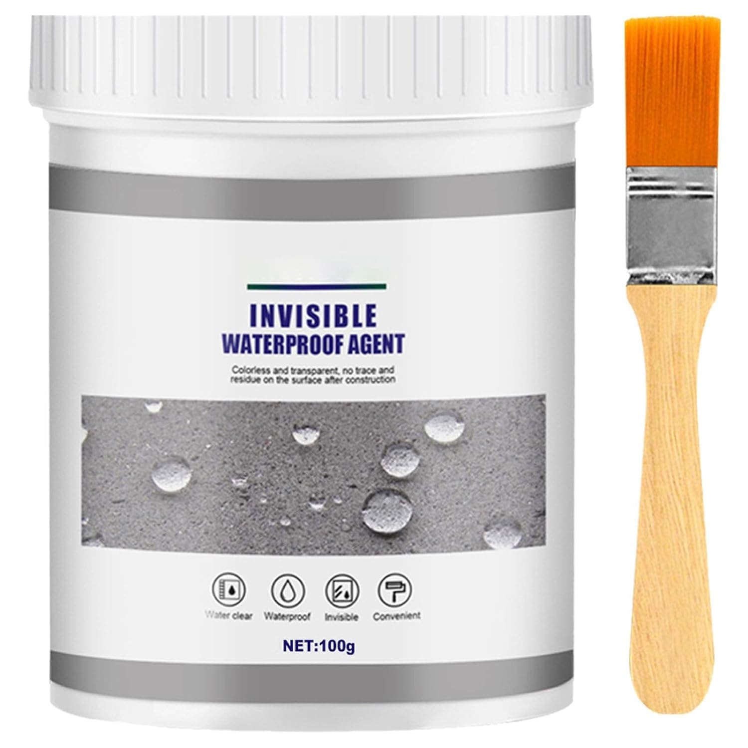 Waterproof Sealant,Transparent Waterproof Coating Agent,Invisible Waterproof Agent,Clear Waterproof Paint Sealer Anti-Leakage Agent Grout Sealer for Outdoor Home Bathroom Wood (300, Grams)