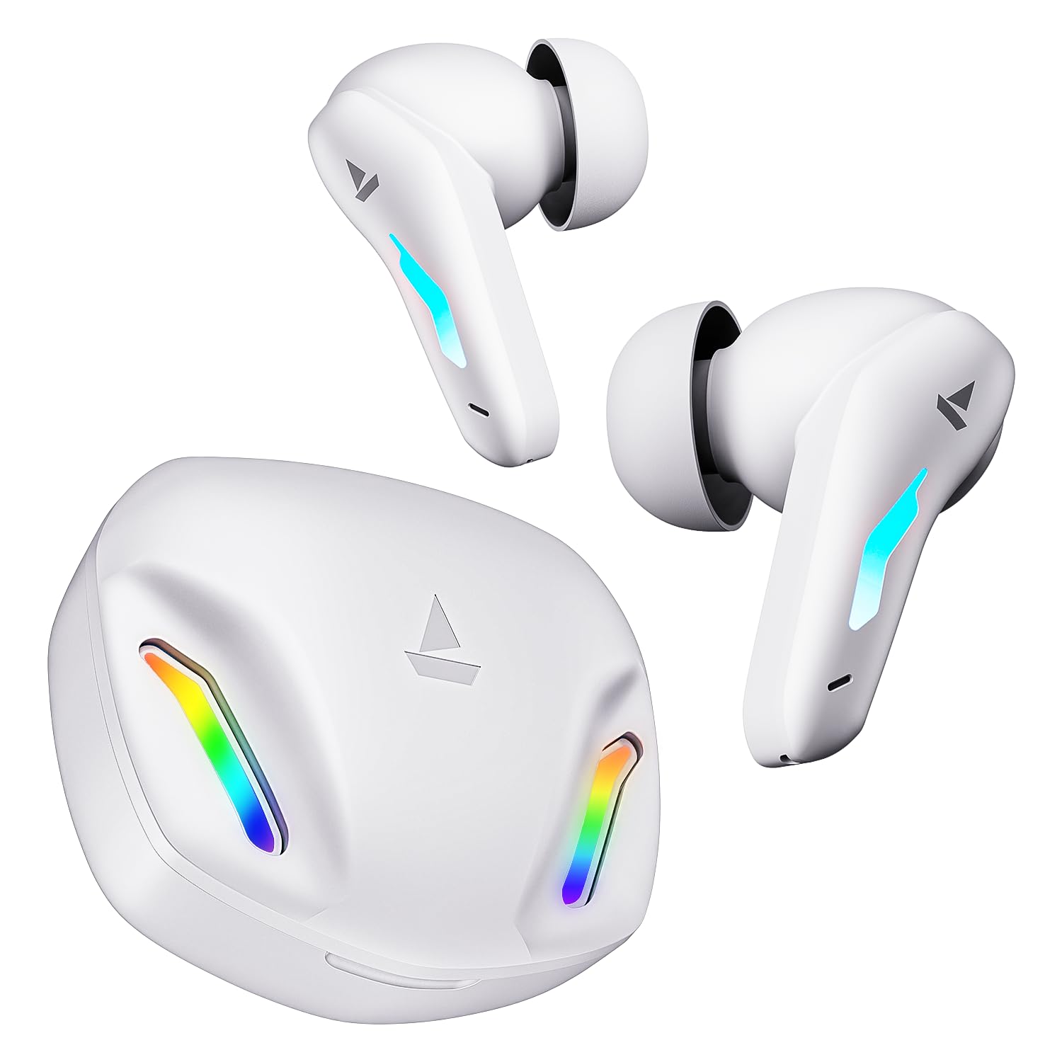 Boat Immortal 100 TWS Earbuds with Beast Mode(40ms Low Latency), 30 Hours Playback & RGB LEDs Bluetooth Ear Buds (White Sabre)-image-35