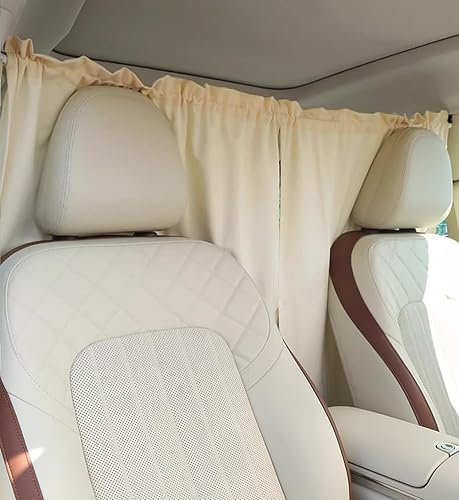 Cortina divisora de privacidad para automóvil, cubierta opaca de gamuza para el sol para asiento delantero y trasero, divisor de espacio, para