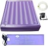50% Medium Wave Water Mattress, Durable Softside PVC Water Bed with Air Pump Water Pipe & Heater, Comfortable and Foldable, Ergonomic Design King - 76 x 80