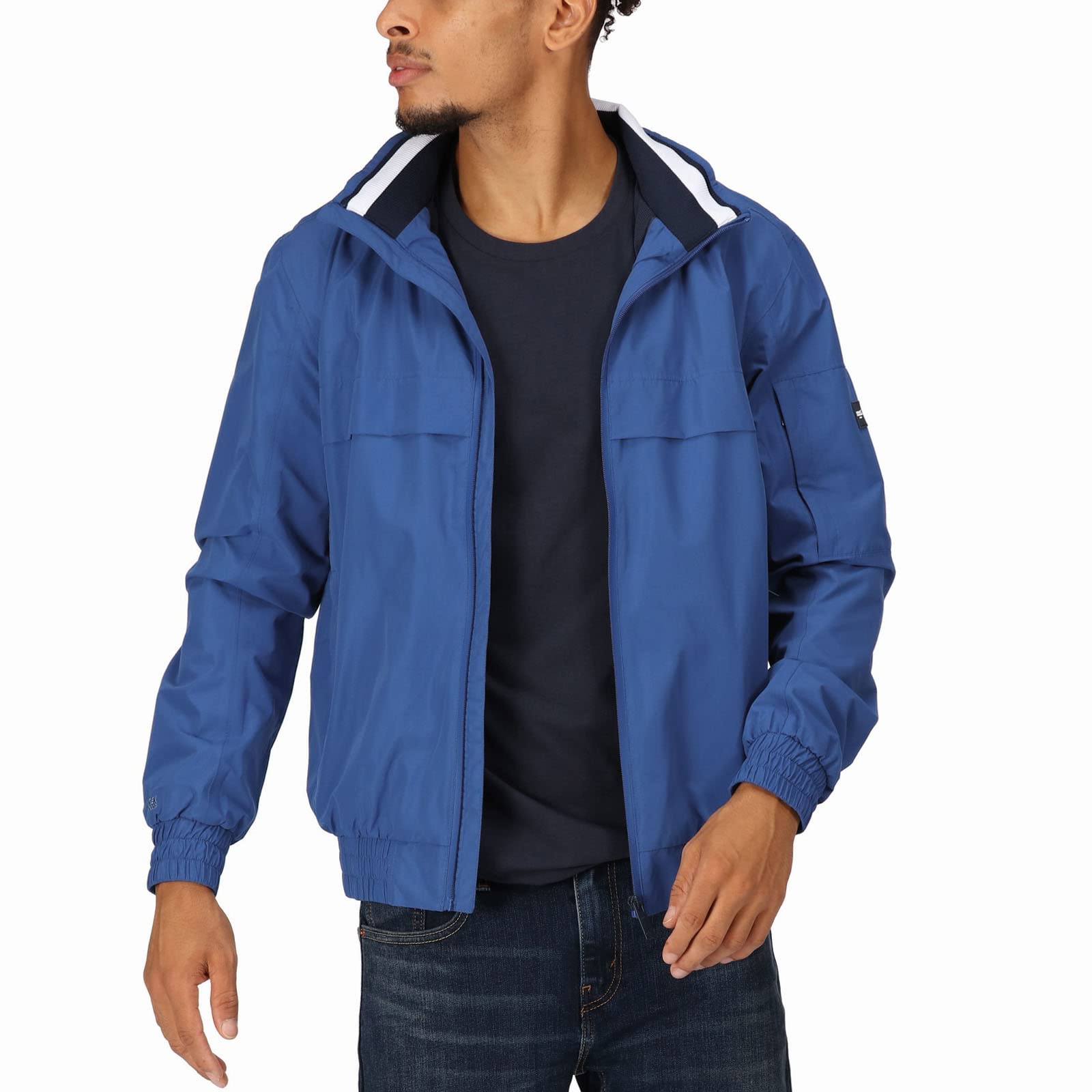 Regatta Chaqueta Shorebay Ligera Y Transpirable Con Cremallera Completa Para Hombre Chaqueta impermeable Hombre (Pack de 1)