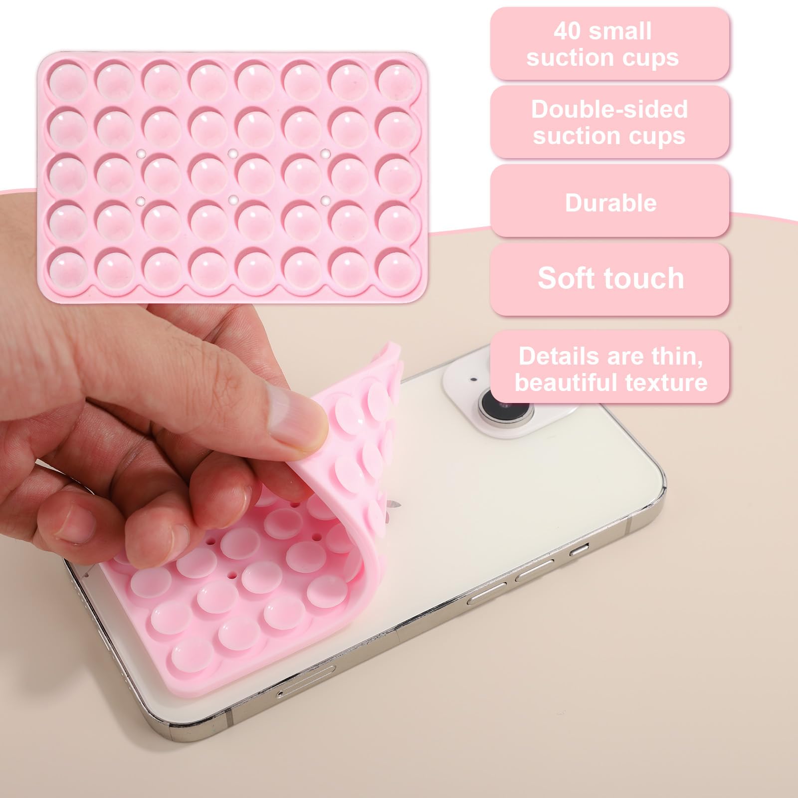 Support De Téléphone à Ventouse Double Face, Ventouse En