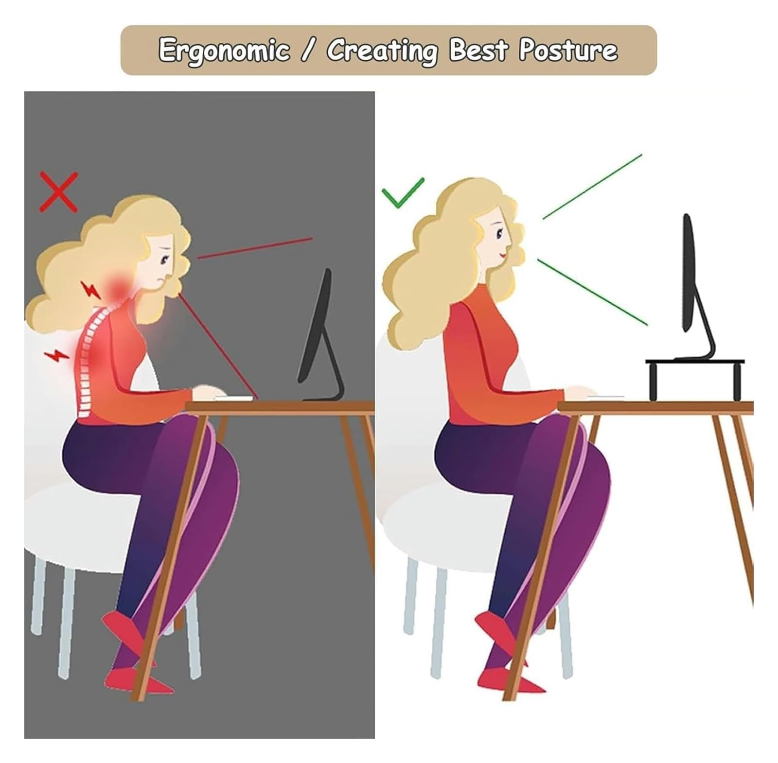 Soporte triangular para monitor, elevador de esquina para plataforma triangular Sns omic de escritorio y soporte de esquina que ahorra espacio para oficina en casa