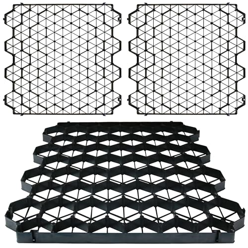 Goldshire 12 Units Permeable Pavers Gravel, Grass& Gravel Driveway System, Interlocked Pavers Gravel...