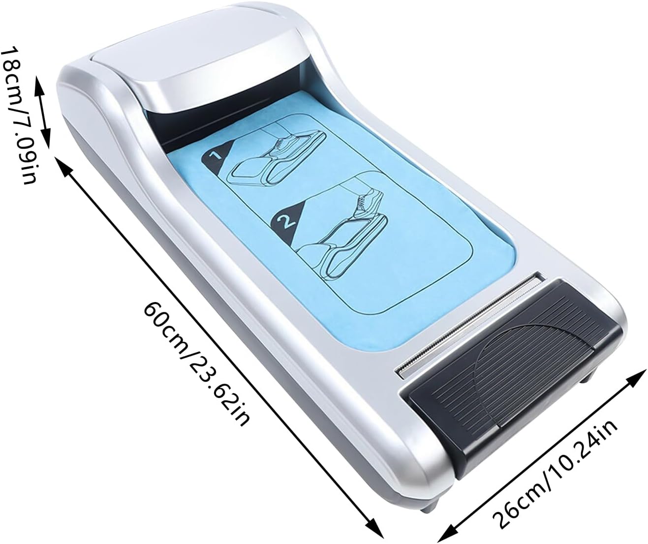 Shoe Covers Machine, Automatic Shoe Cover Dispenser Shoe Film Machine, Dustproof Shoe Cover for Indoors Shoe Covers with 3 rolls of shoe film for Home, Office, Supermarket, Factory, Hospital