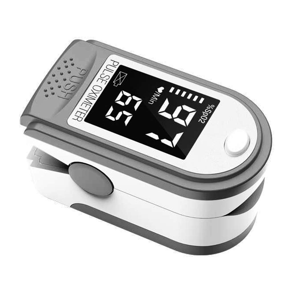 Decdeal Portable Fingertip Oximeter L-Ed Display Blood Oxygen Pulse Rate Monitor For Family Travel (White)