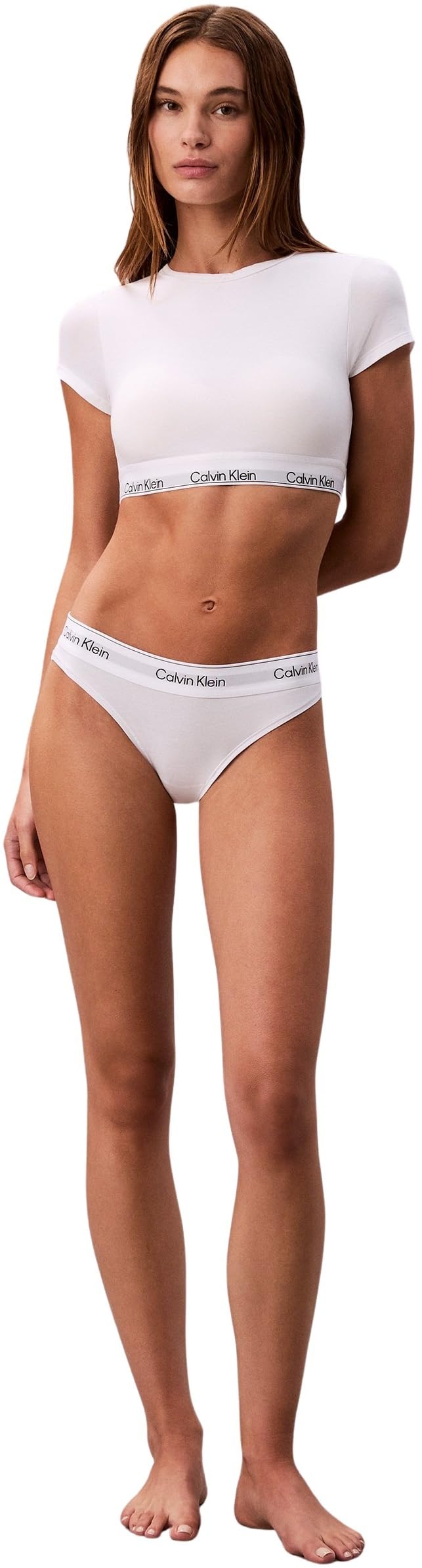 Calvin Klein T-Shirt Bralette Lv00qf8495 Bralette Femme