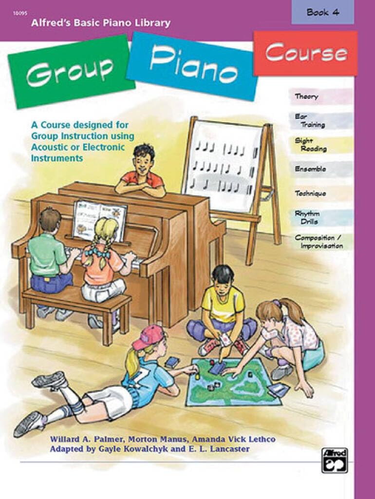 Alfred's basic group piano course book 4 partition de piano méthode groupe