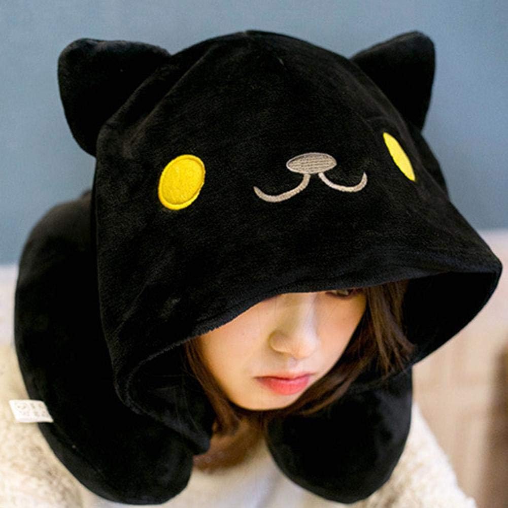 cuscino da collo per bambini con cappuccio