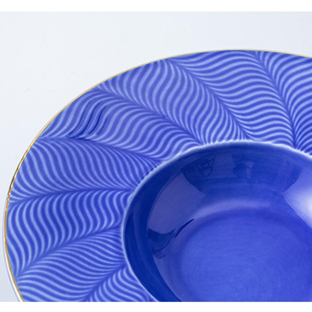 Forniture Per Feste Piatto Piatto fondo grande for uso domestico Piatto fondo francese Stoviglie europee Piatto da pranzo in ceramica for ristorante occidentale Piatti Della Festa (Size : S)