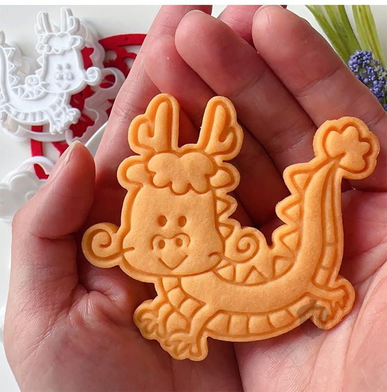 Amazon.co.jp: bardsxgfg(あき) クッキー型 2個セットビスケット型 竜