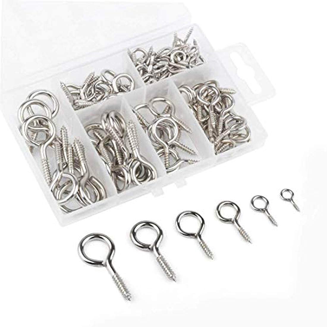 DIY Crafts 6 Pcs Only 6 Pcs x 1 Set Screw Hooks Eye Bolts Me -7