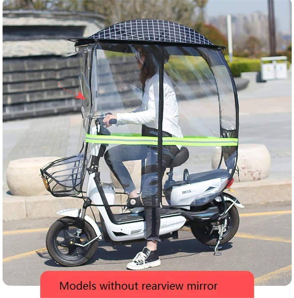 Copertura parasole universale per moto elettrica, copertura antipioggia per moto, copertura antipioggia pieghevole per bici da ciclismo, ombrellone per tettuccio per auto con batteria impermeabile (Ne