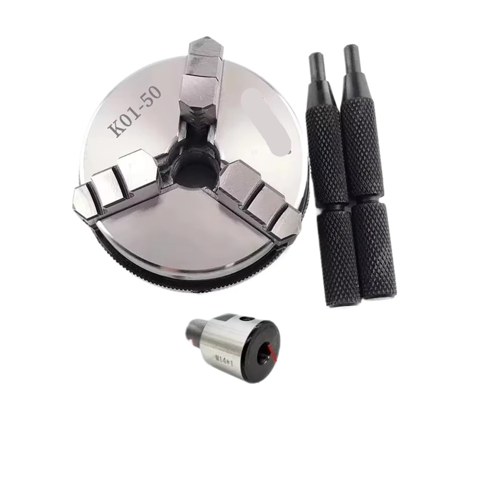 Iklaaqetbxps K01-50 And 15Mm K01-50 Hand-Tightened 3-Jaw Self-Centering Precision Lathe Chuck