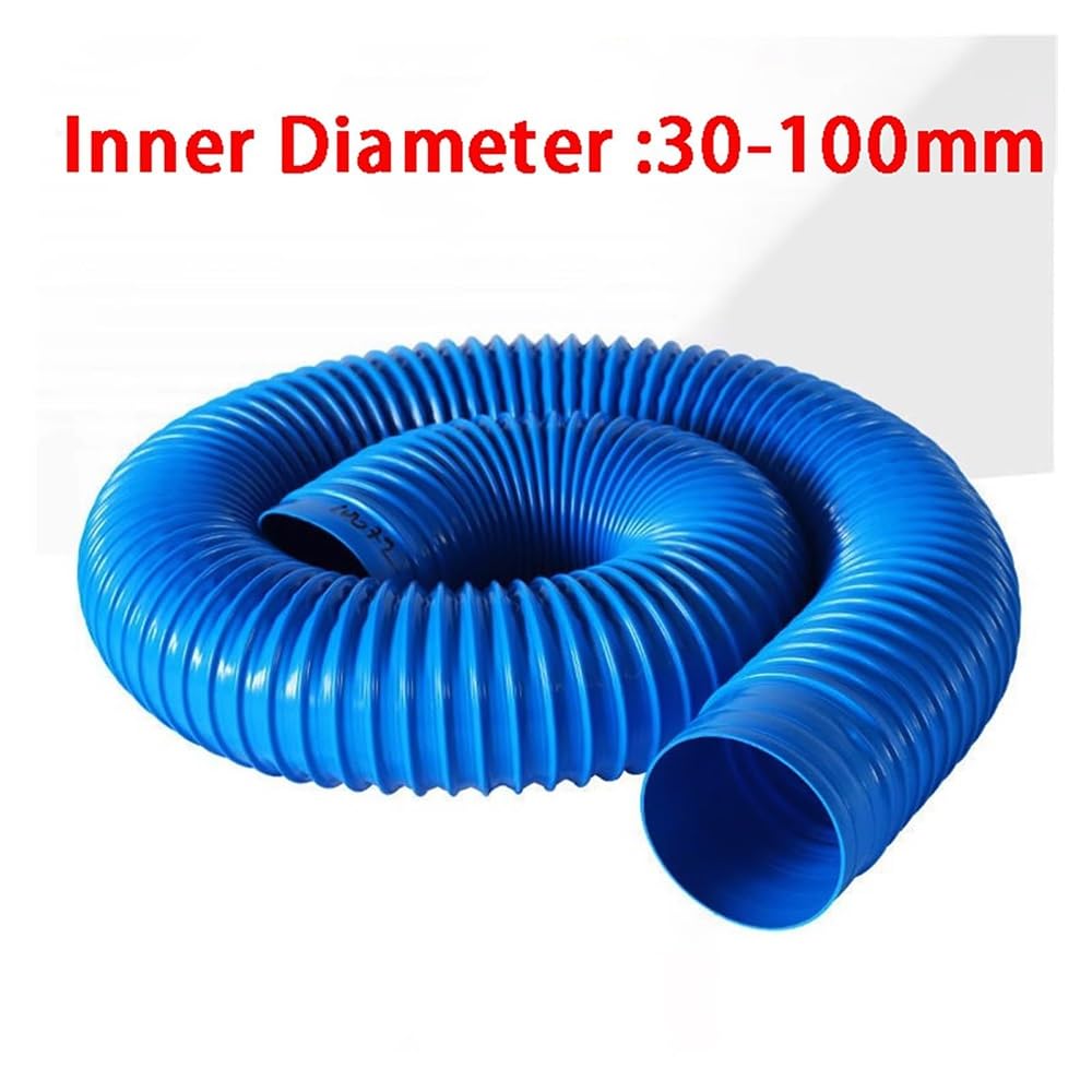 Tuyau D'aspiration De Fumée En PVC Bleu, 1m, Tuyau D'échappement D'air, Diamètre Intérieur 30/40/60/70/80/100mm(Inner Diameter 100mm)