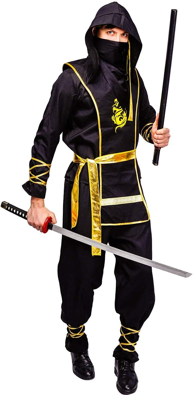 DSplay Men's Golden Dragon Ninja Costume - Image 5