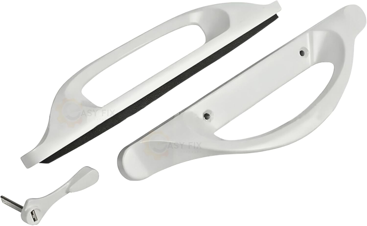 Amesbury Truth Sliding Door Handle Set Replacement | Allure Sliding Glass Patio Door with 3-15/16" Screw Holes - White