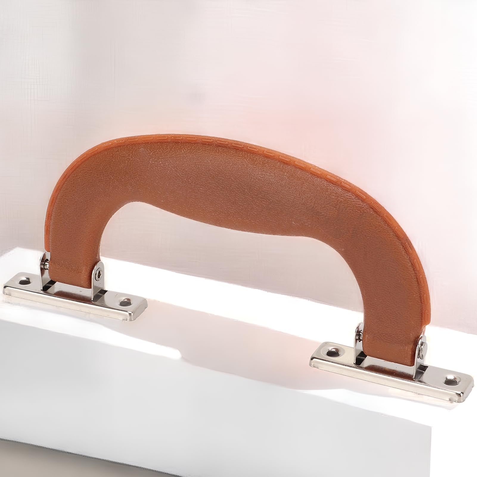 5Pcs Maniglie per Mobili in Plastica Maniglia per Bagagliaio Maniglia per Bagagli Vintage Cinghia per di Ricambio Impugnatura per Valigia Valigia( Marrone