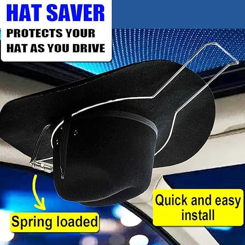 Miniatura 4 de Wakauto Soporte para casco montado en el automóvil gancho para sombrero montado en el automóvil soporte multifuncional para sombrero de vaquero para