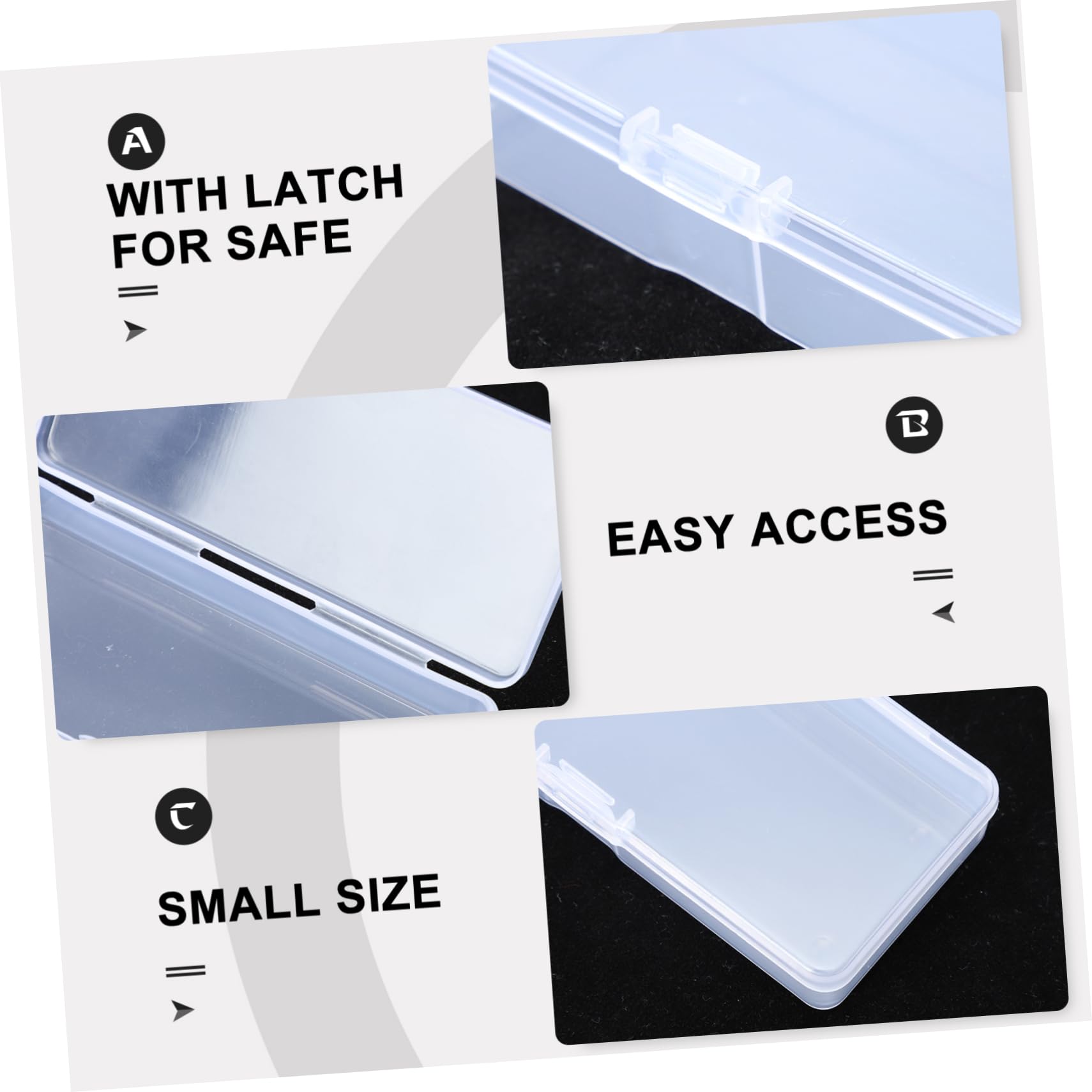 HOMSFOU Universal Razor Blade Disposal Container Plastic Blades Holder for Waste Management