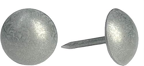 Miniatura 3 de Tachuelas de tapicería de alta calidad, ribete decorativo de cabeza de clavo para muebles, diámetro de 716 pulgadas (200 unidades, níquel)