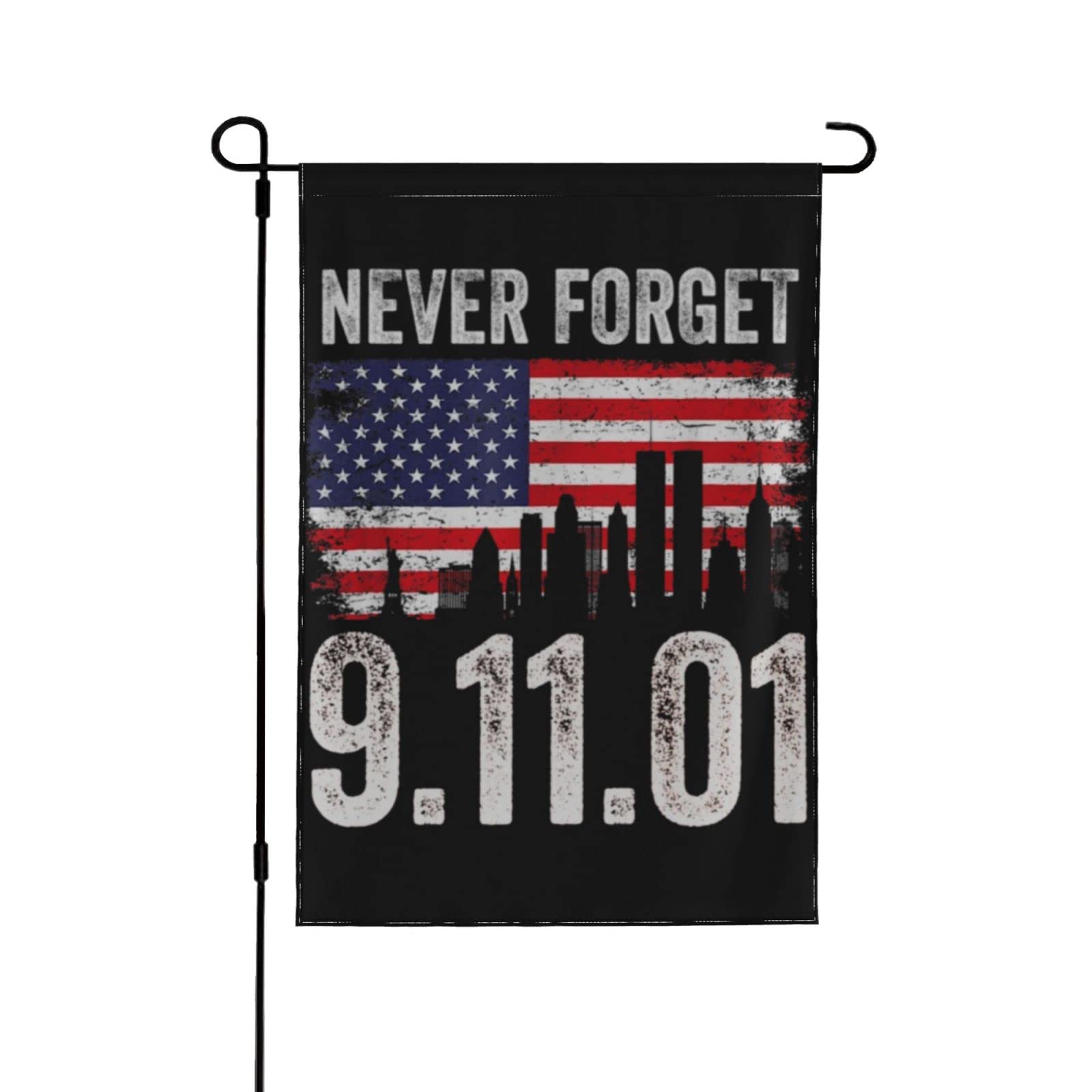 Amazon.com : 12x18 In American Never Forget 911 Garden Flag Double ...