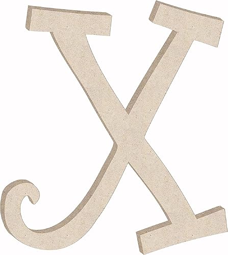 Miniatura 26 de Pequeña letra de madera de 2 pulgadas con forma de letra L para manualidades, decoración de letras sin terminar del alfabeto para niña, forma ABC