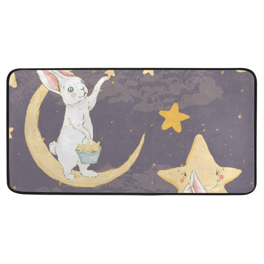 Alfombrilla antideslizante para cocina: evita resbalones con esta alfombra de conejo 99x51 cm